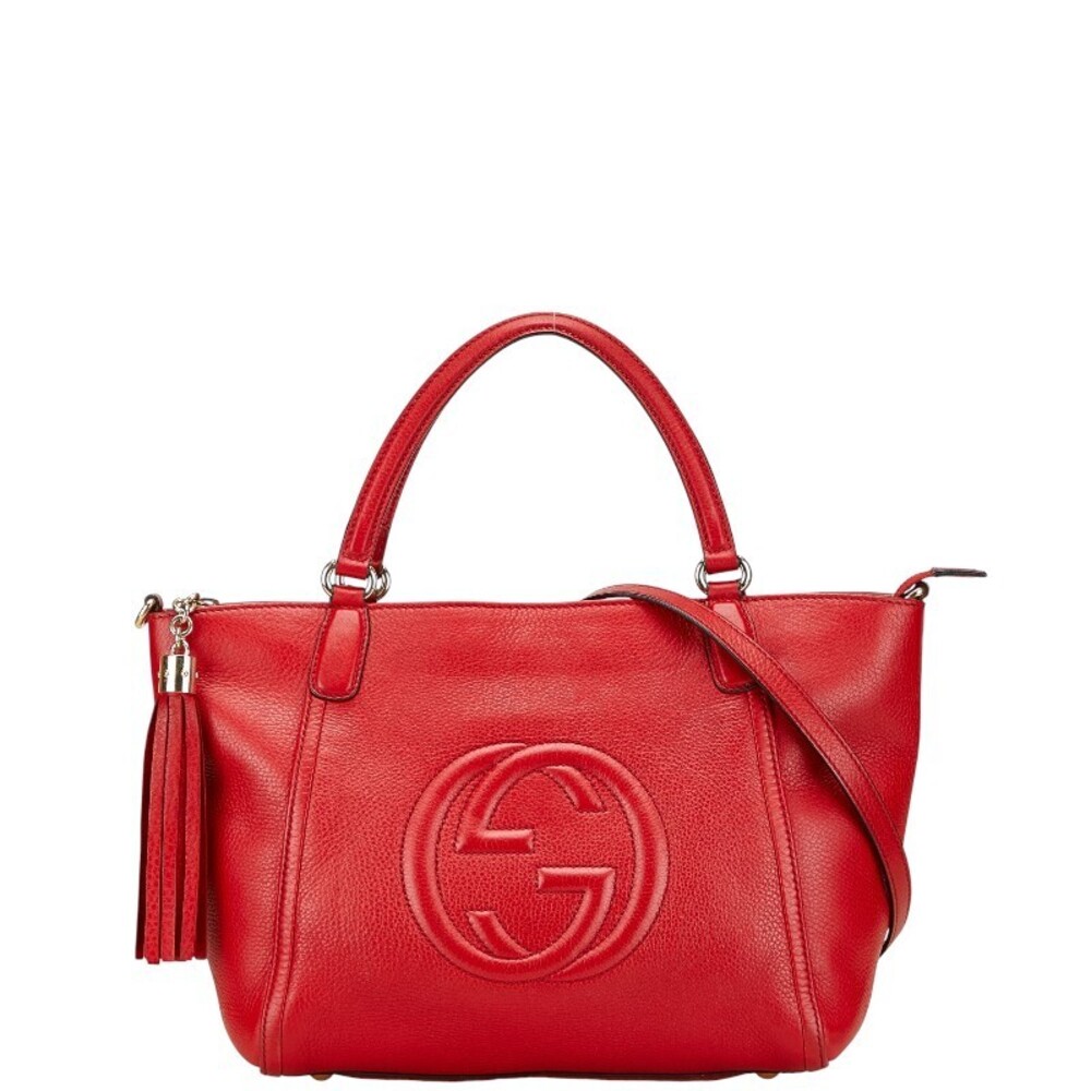 Gucci Soho Shoulder Bag red leather